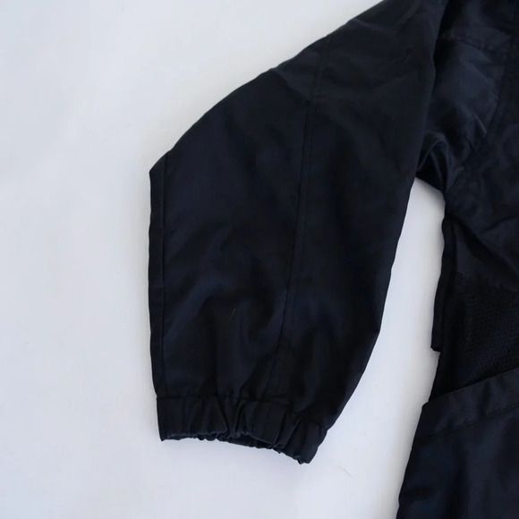 VTG Russell Athletic Half Zip Water Resistant  Finish Stowaway Hood Black Jacket - Picture 8 of 12